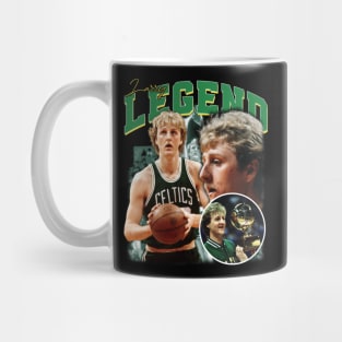 Larry Bird Legend Air Bird Basketball Signature Vintage Retro 80s 90s Bootleg Rap Style Mug